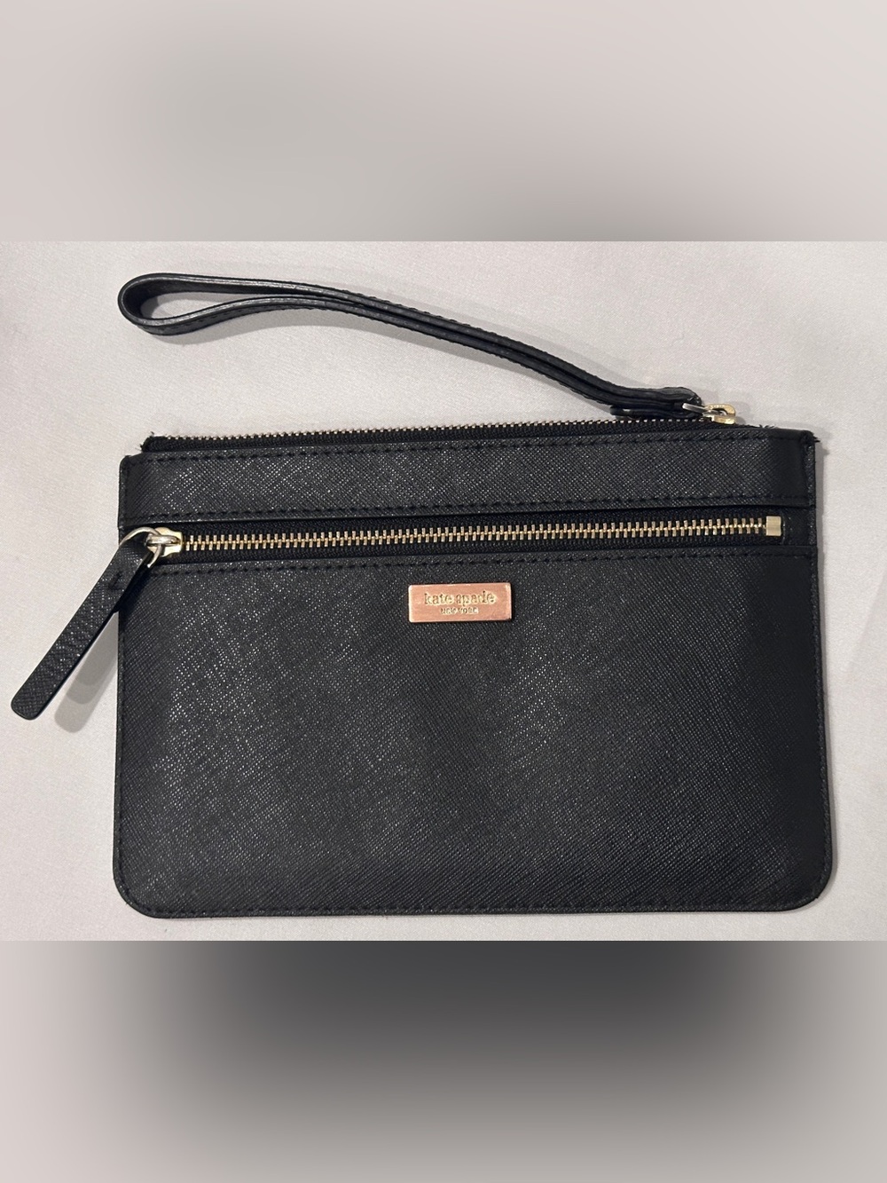 kate spade Black Leather Wristlet